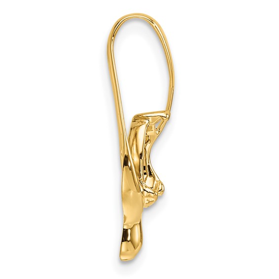 14k Holds 8x6mm Oval Stone Slide Mounting Fits up to 6mm Regular/8mm Fancy or Reversible Omega