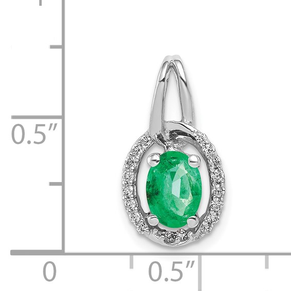 Oval Gemstone and Diamond Halo Pendants