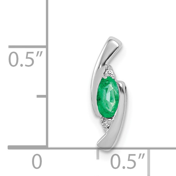 Oval Gemstone & Diamond Pendants