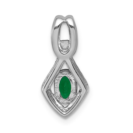 Oval Gemstone & Diamond Pendants