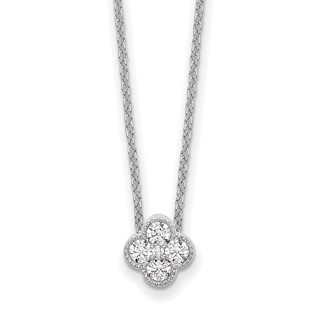 True Origin Lab Grown Diamond Bloom Pendant Necklaces