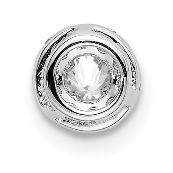 14kw Lab Grown Diamond Round Halo Pendant