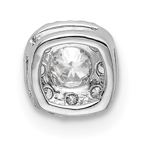 14kw Lab Grown Diamond SI1/SI2, G H I, Cushion Halo Pendant