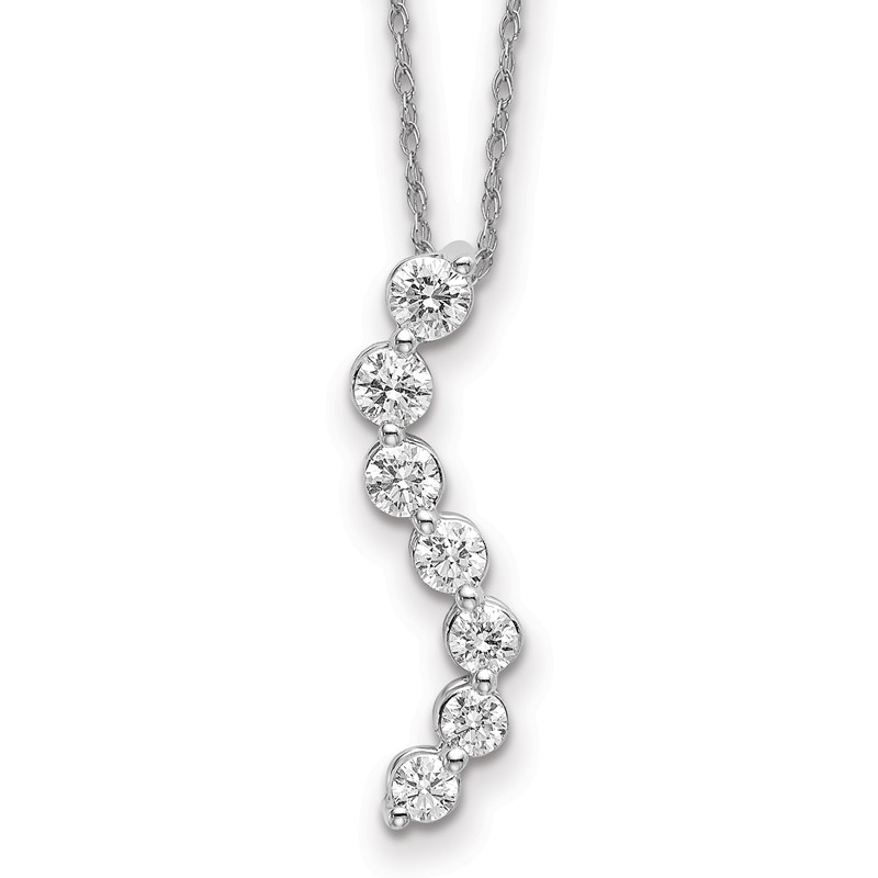 14kw Lab Grown Diamond VS/SI+ G+ 7 stone Pendant w/ chain