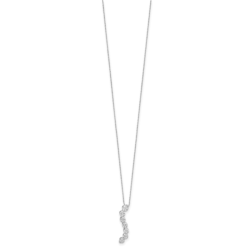14kw Lab Grown Diamond VS/SI+ G+ 7 stone Pendant w/ chain