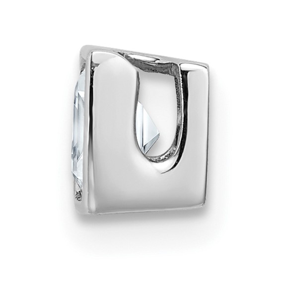 Princess Bezel Moissanite Chain Slides