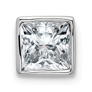 Princess Bezel Moissanite Chain Slides