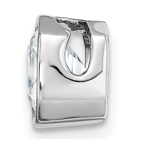 Asscher Bezel Moissanite Chain Slides