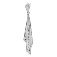 14K White Gold 0.25 Carat Lab Grown Diamond VS SI+ G+ Fashion Pendant view 3