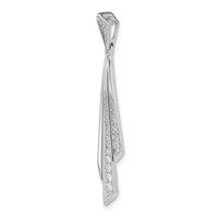 14K White Gold 0.25 Carat Lab Grown Diamond VS SI+ G+ Fashion Pendant view 4
