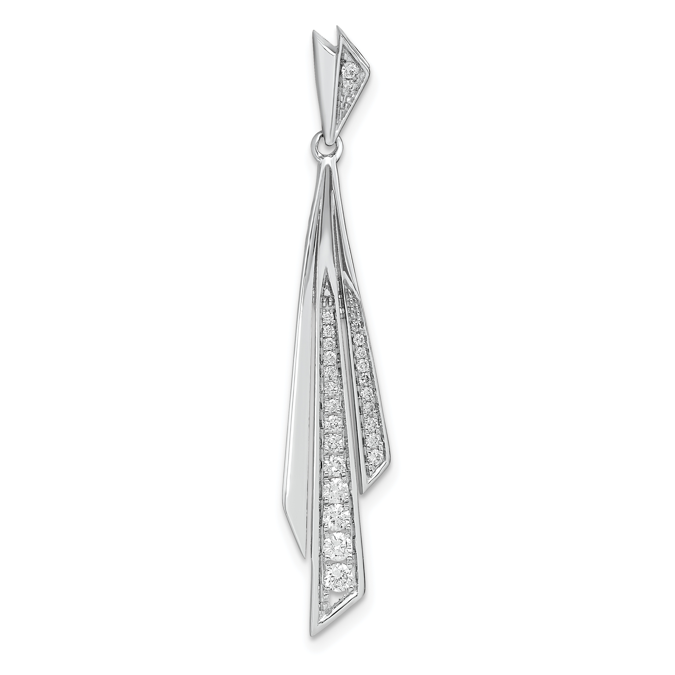 14k White Gold 1/4 carat Lab Grown Diamond VS/SI+ G+ Fashion Pendant (PM6854-025-WLG)