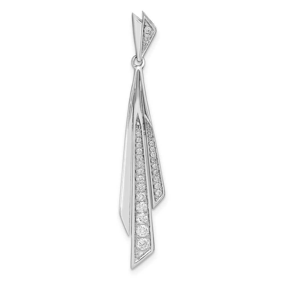 14k White Gold 1/4 carat Lab Grown Diamond VS/SI+ G+ Fashion Pendant (PM6854-025-WLG)