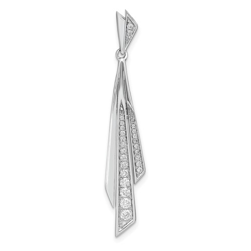 14K White Gold 0.25 Carat Lab Grown Diamond VS SI+ G+ Fashion Pendant