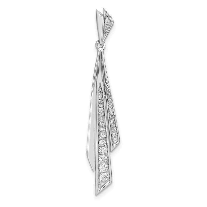 14k White Gold 1/4 carat Lab Grown Diamond VS/SI+ G+ Fashion Pendant