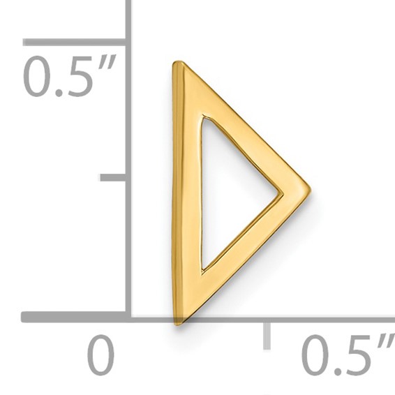 14k Polished Triangle Chain Slide