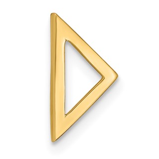 14k Polished Triangle Chain Slide