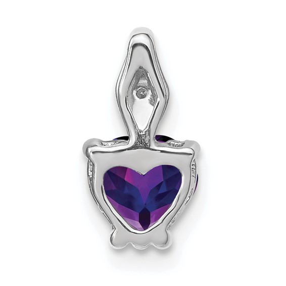 Gemstone and Diamond Heart Pendants