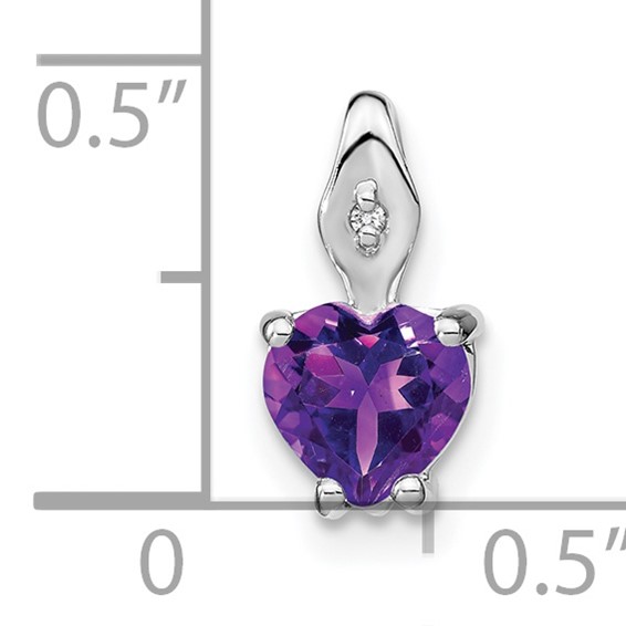 Gemstone and Diamond Heart Pendants
