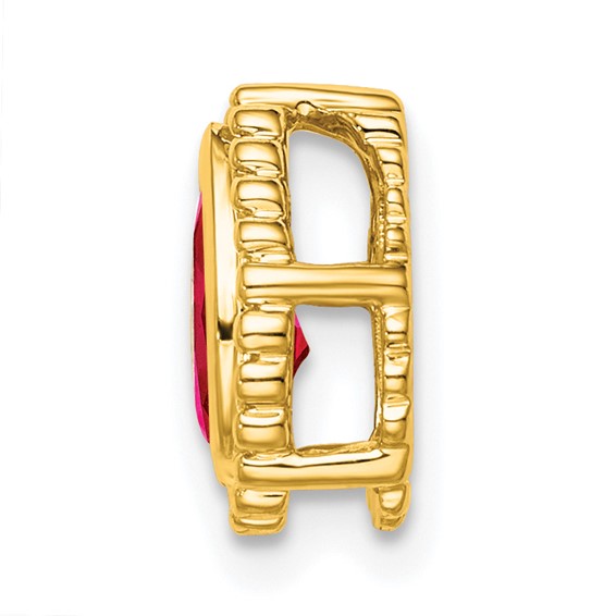 Pear Gemstone Chain Slides