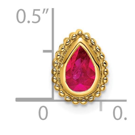 Pear Gemstone Chain Slides