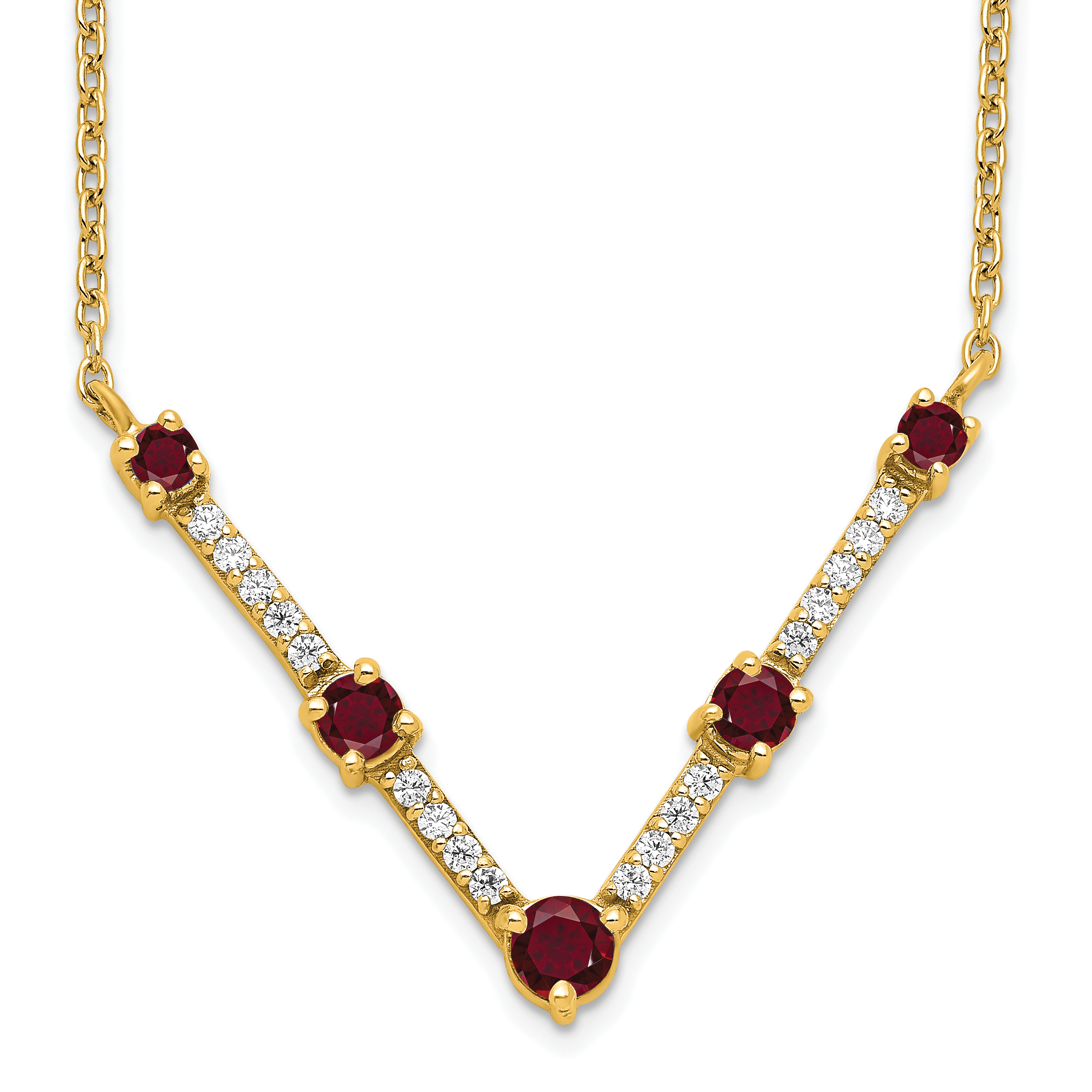 Mara Necklace | Stunning Lab-Grown Ruby Necklace | illi
