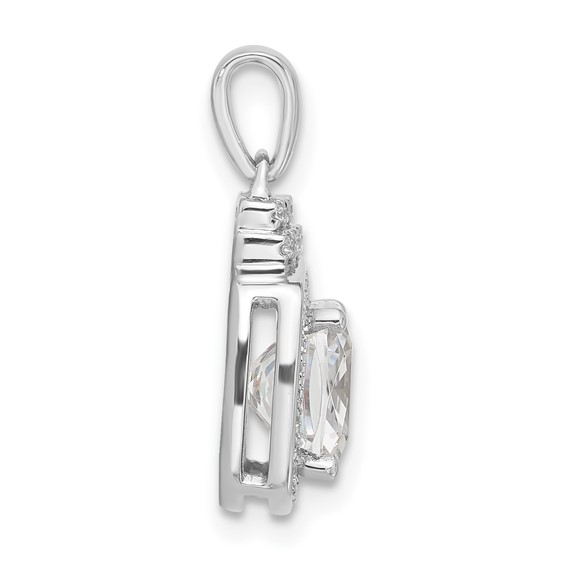 Sterling Silver CZ Fashion Pendant