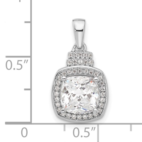 Sterling Silver CZ Fashion Pendant