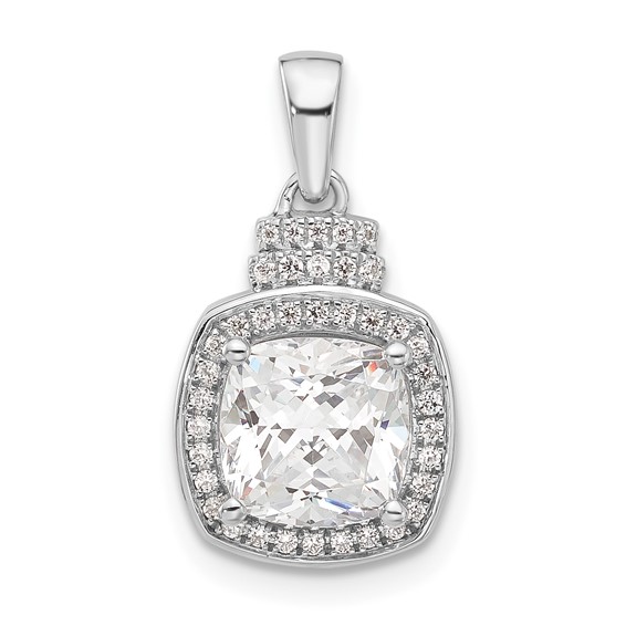 Sterling Silver CZ Fashion Pendant