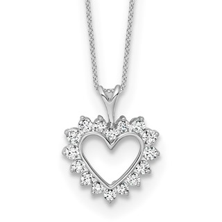 Gold Lab Grown Diamond Heart Necklace