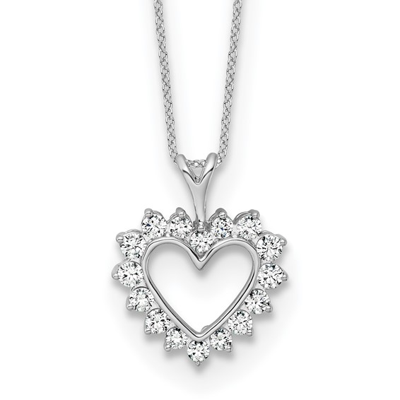 Gold Lab Grown Diamond Heart Necklace
