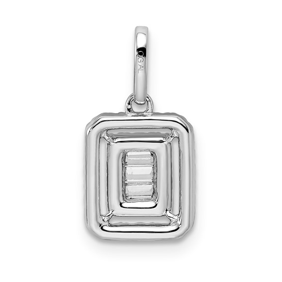 White Alloy CZ Fashion Pendant