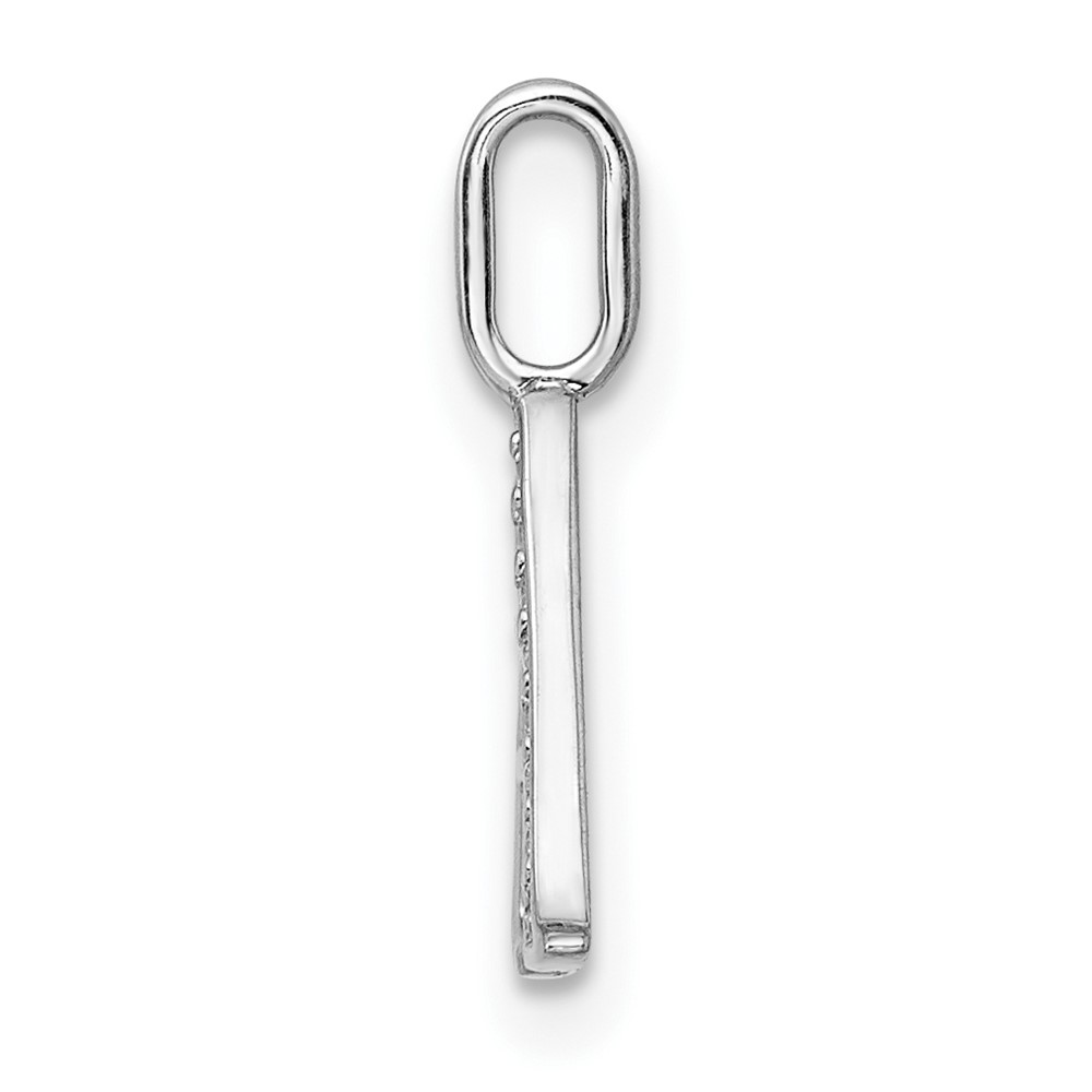 14K White Gold Diamond Letter A Initial Pendant (PM8365A-002-WA)
