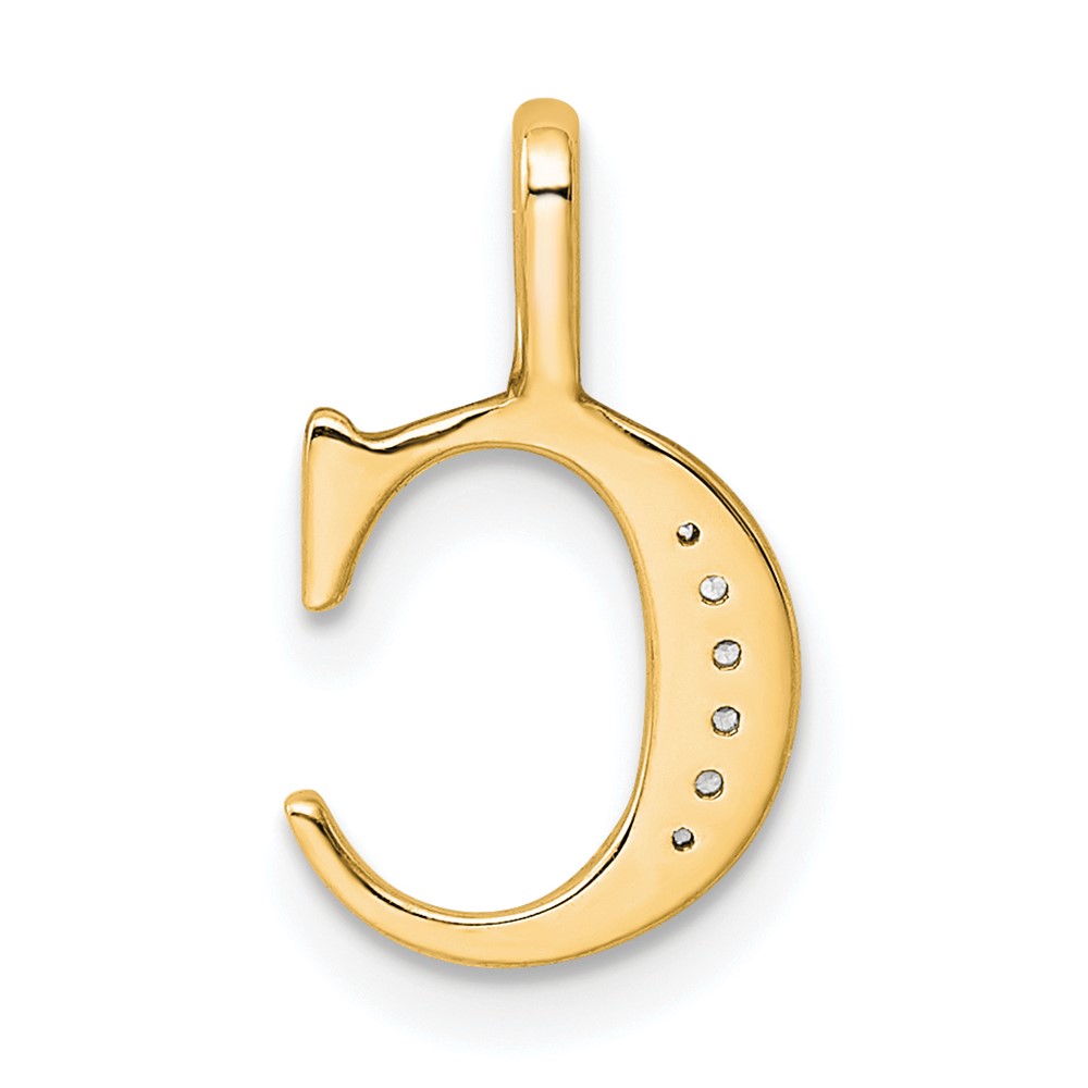10K Diamond Letter C Initial Pendant (PM8365C-002-1YA)