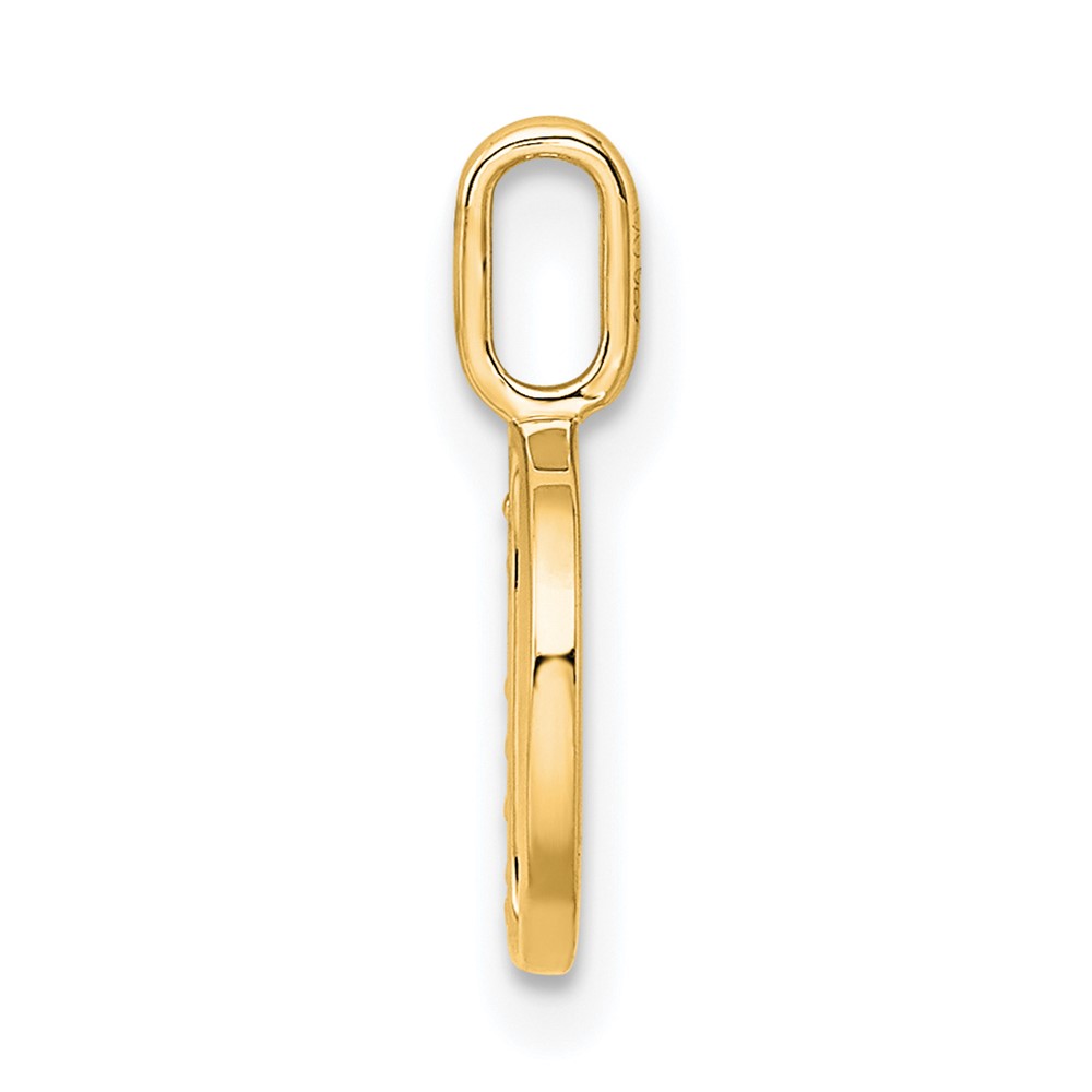 14K Diamond Letter D Initial Pendant (PM8365D-003-YA)