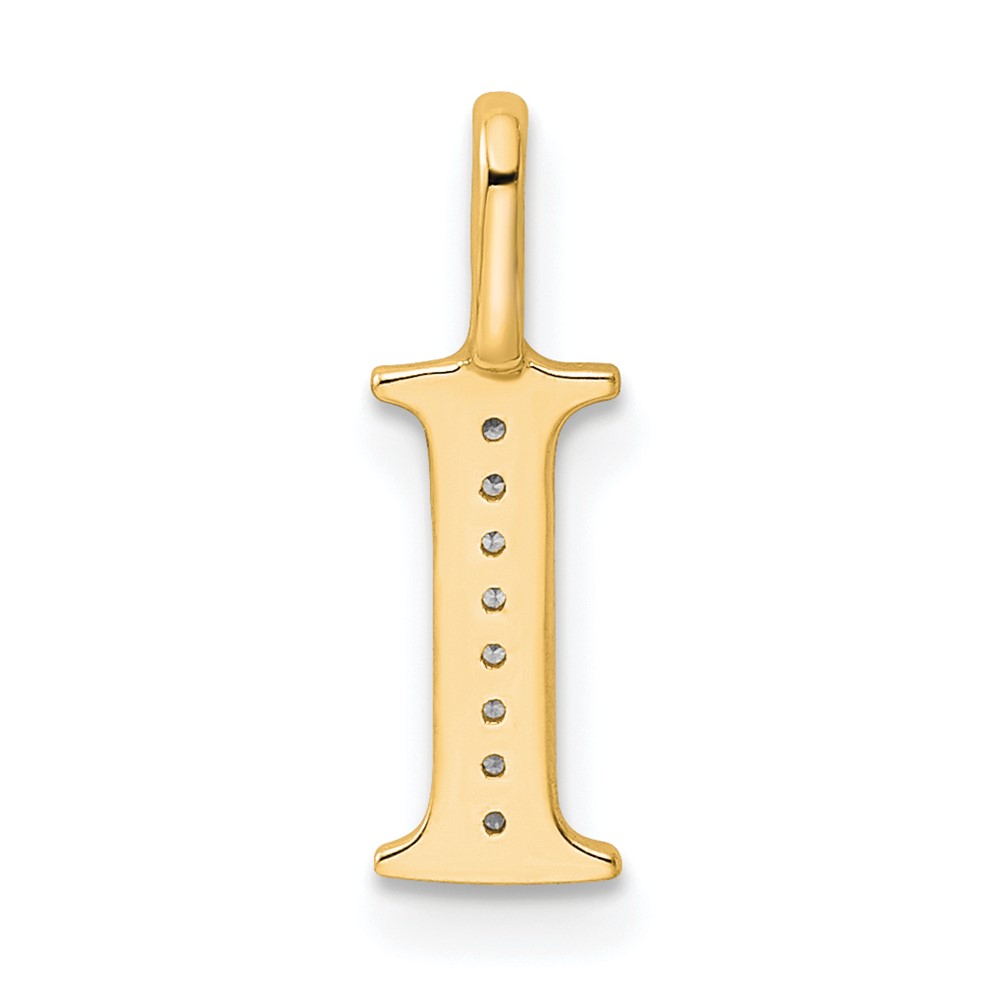 10K Diamond Letter I Initial Pendant (PM8365I-003-1YA)
