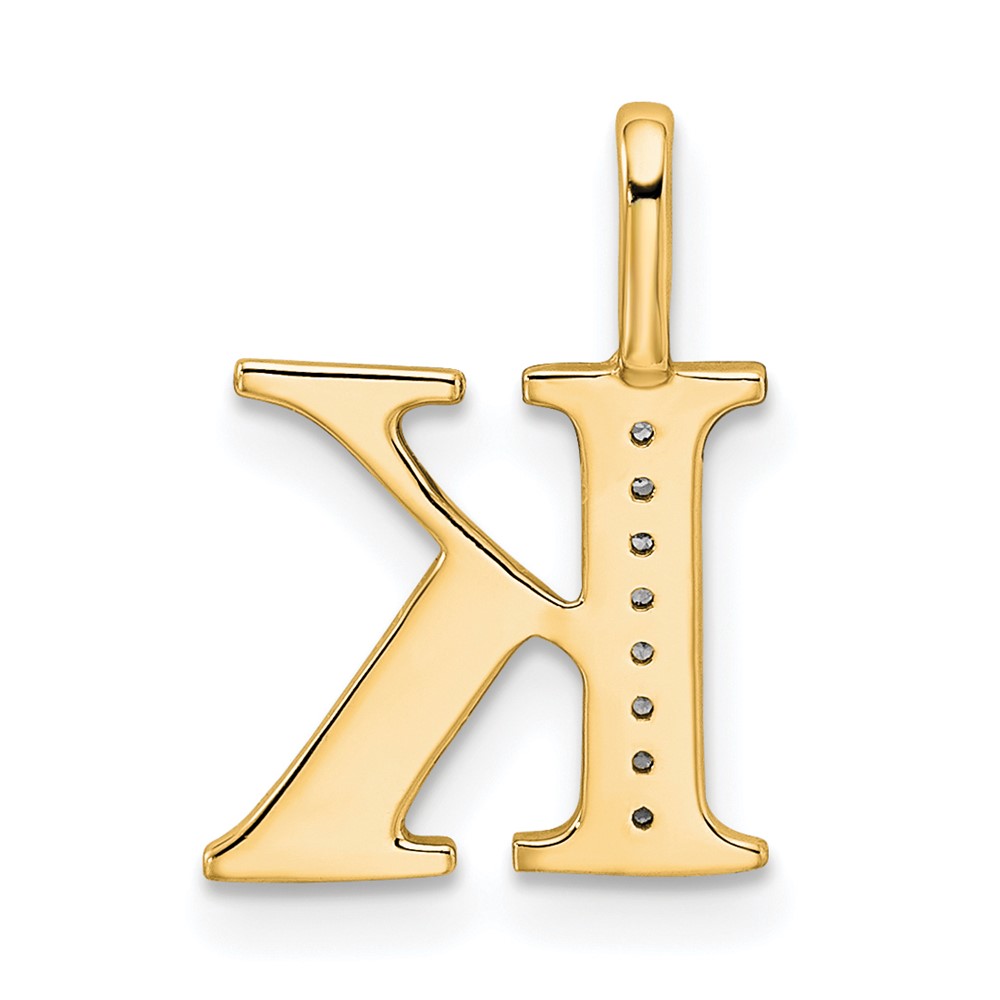 10K Diamond Letter K Initial Pendant (PM8365K-003-1YA)