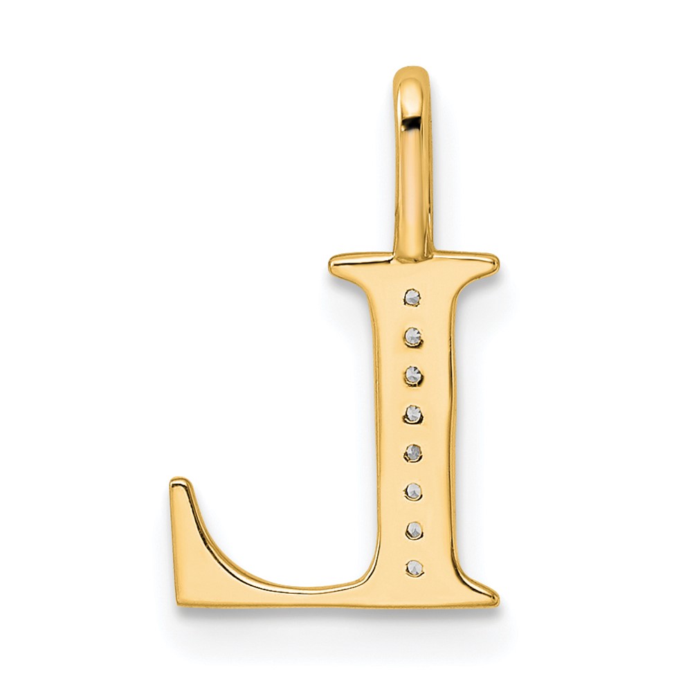 10K Diamond Letter L Initial Pendant (PM8365L-003-1YA)