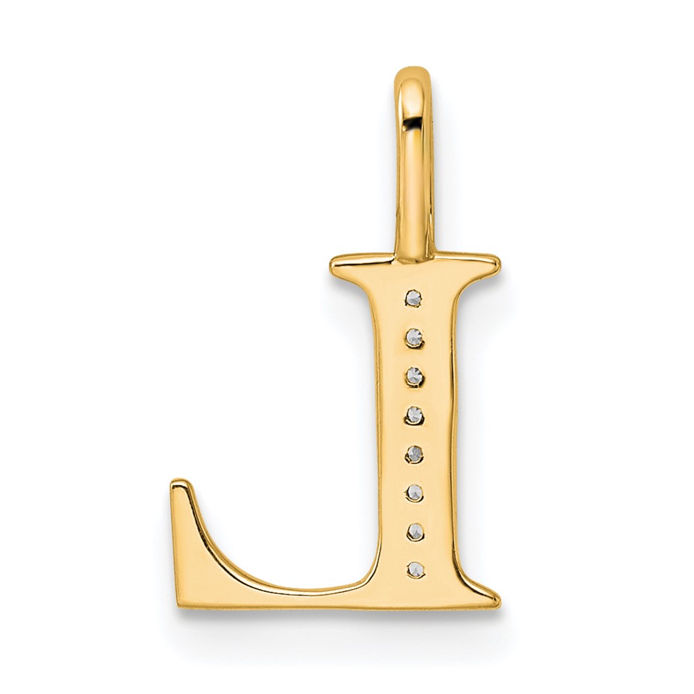 14k Diamond Letter L Initial Pendant (PM8365L-003-YA)