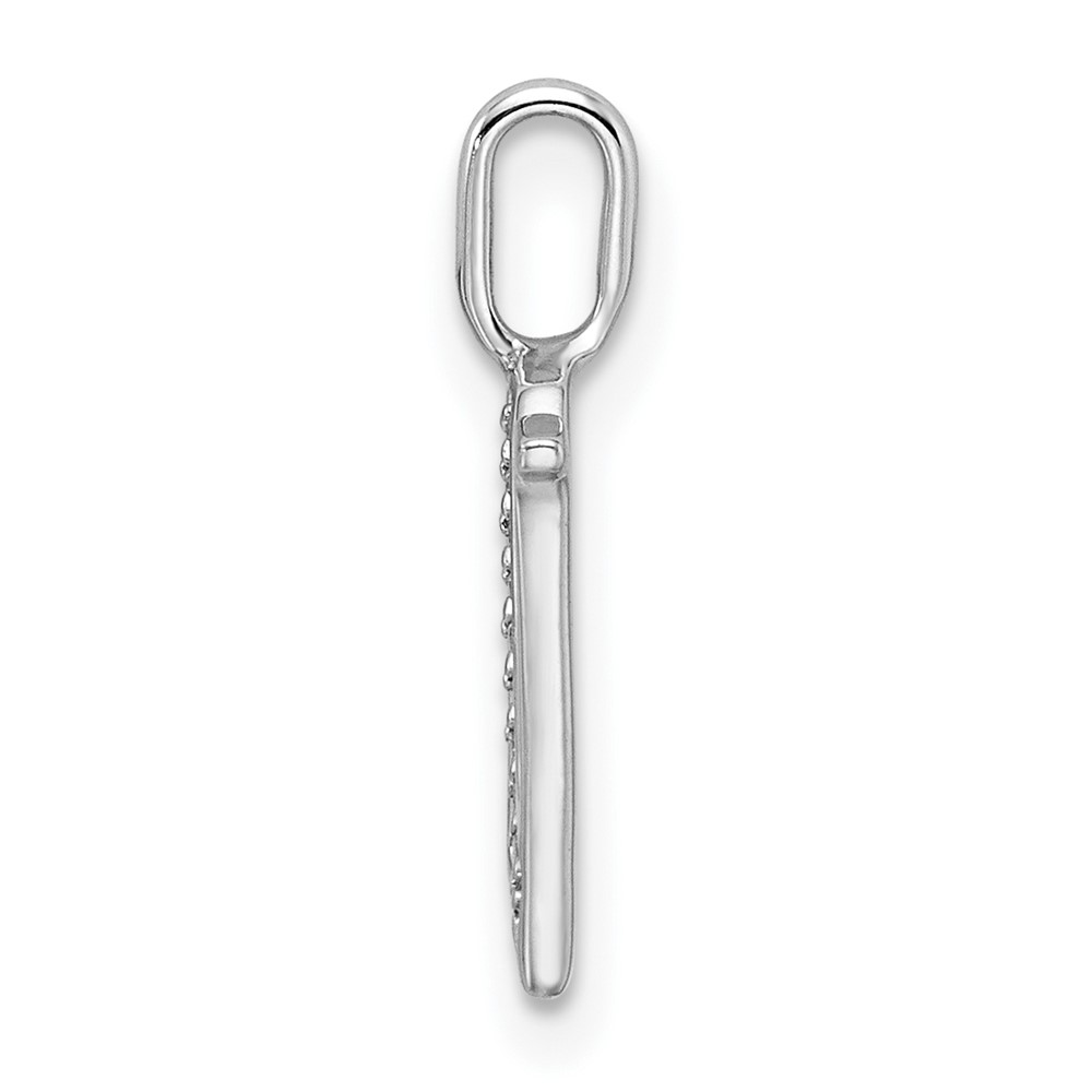 14K White Gold Diamond Letter N Initial Pendant (PM8365N-003-WA)