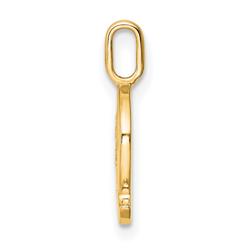 14k Diamond Letter Q Initial Pendant (PM8365Q-002-YA)