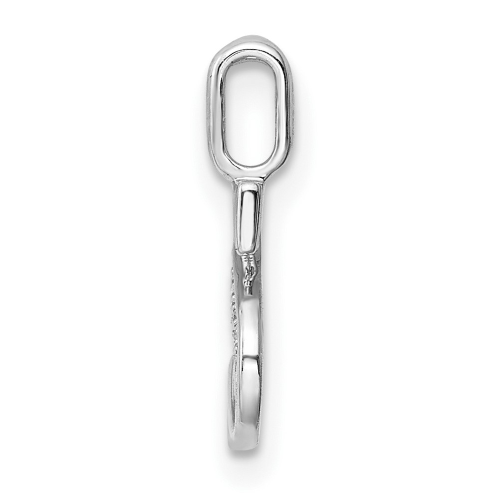 14K White Gold Diamond Letter S Initial Pendant (PM8365S-002-WA)