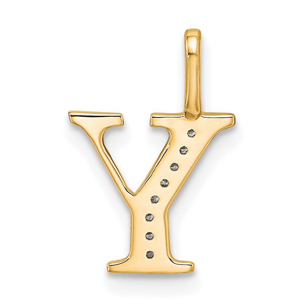 14k Diamond Letter Y Initial Pendant (PM8365Y-004-YA)