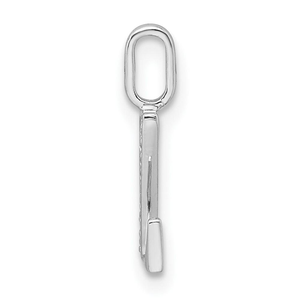 14K White Gold Diamond Letter Z Initial Pendant (PM8365Z-004-WA)