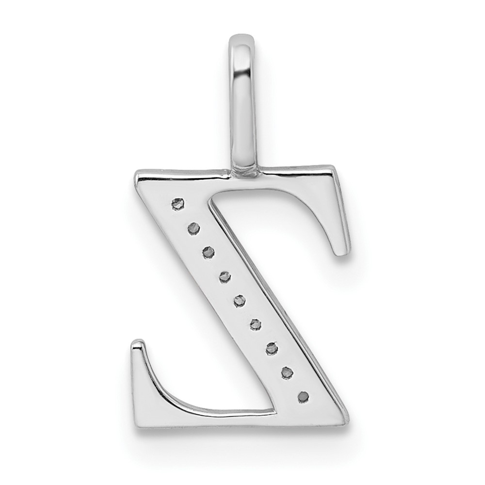 14K Diamond Letter Z Initial Pendant (PM8365Z-004-YA)