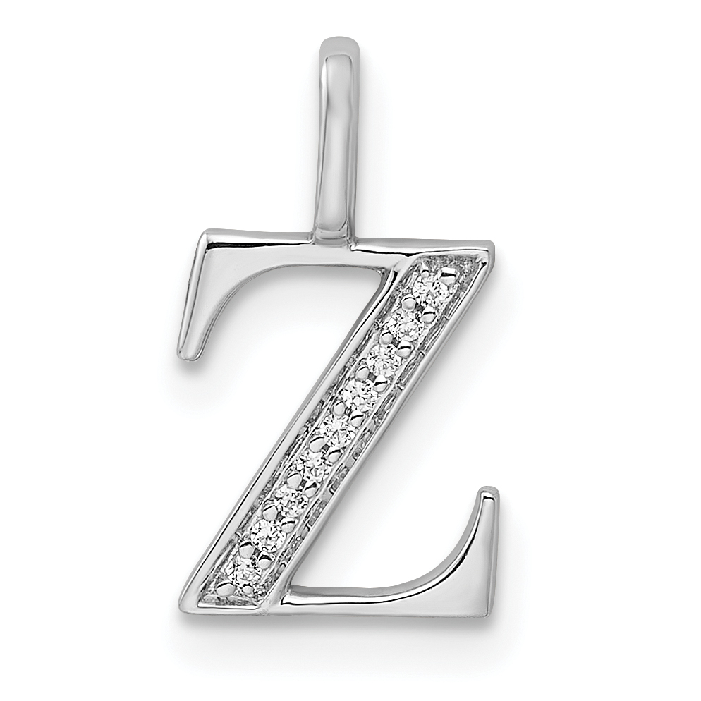 14K Diamond Letter Z Initial Pendant (PM8365Z-004-YA)