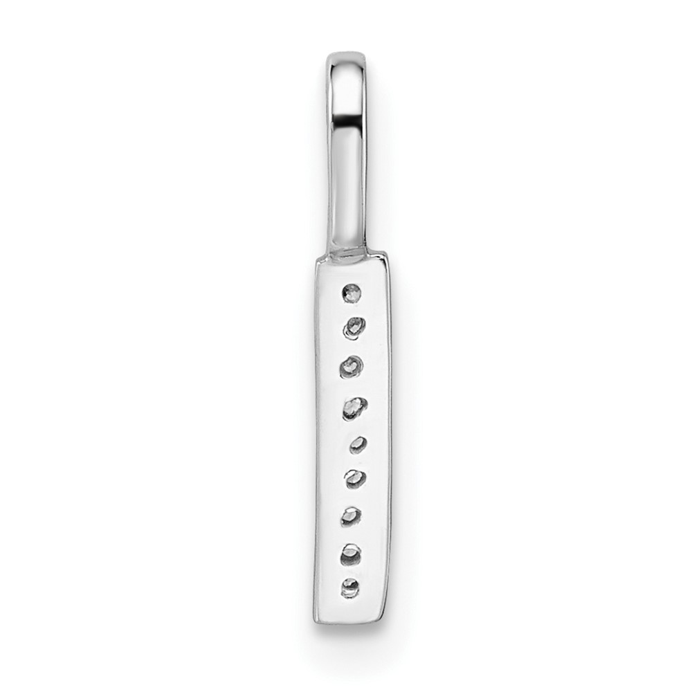 14K White Gold Diamond Letter I Initial Pendant (PM8367I-003-WA)