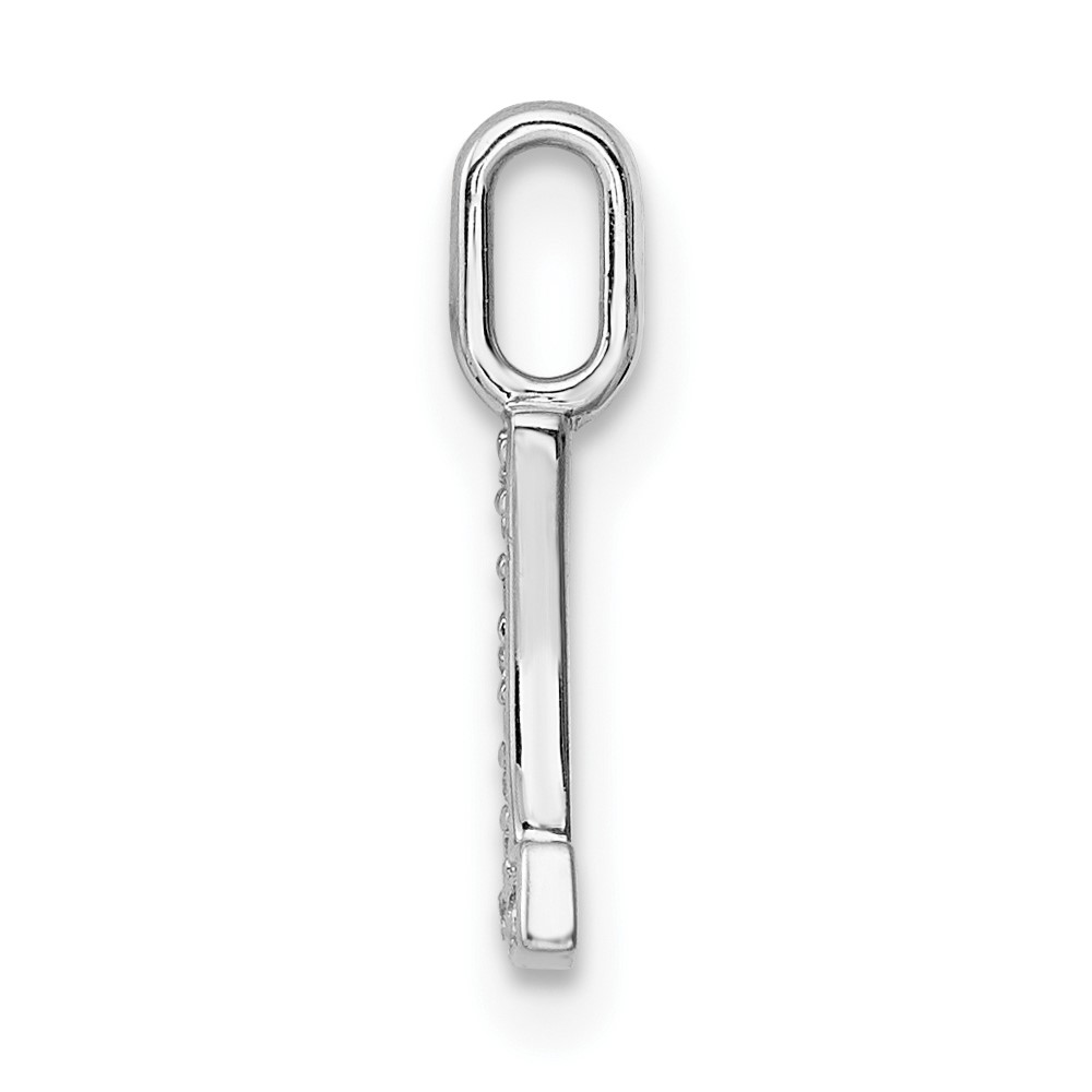 14K White Gold Diamond Letter L Initial Pendant (PM8367L-003-WA)