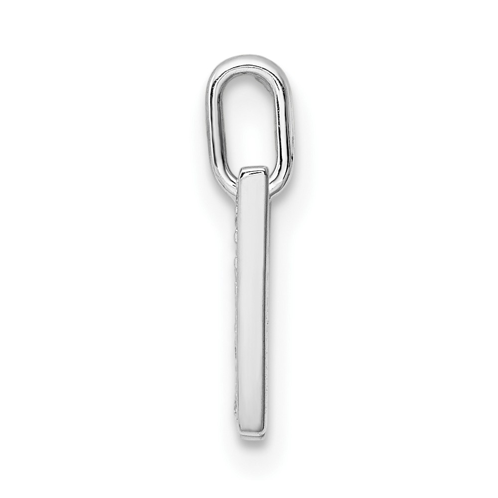 14K White Gold Diamond Letter W Initial Pendant (PM8367W-009-WA)