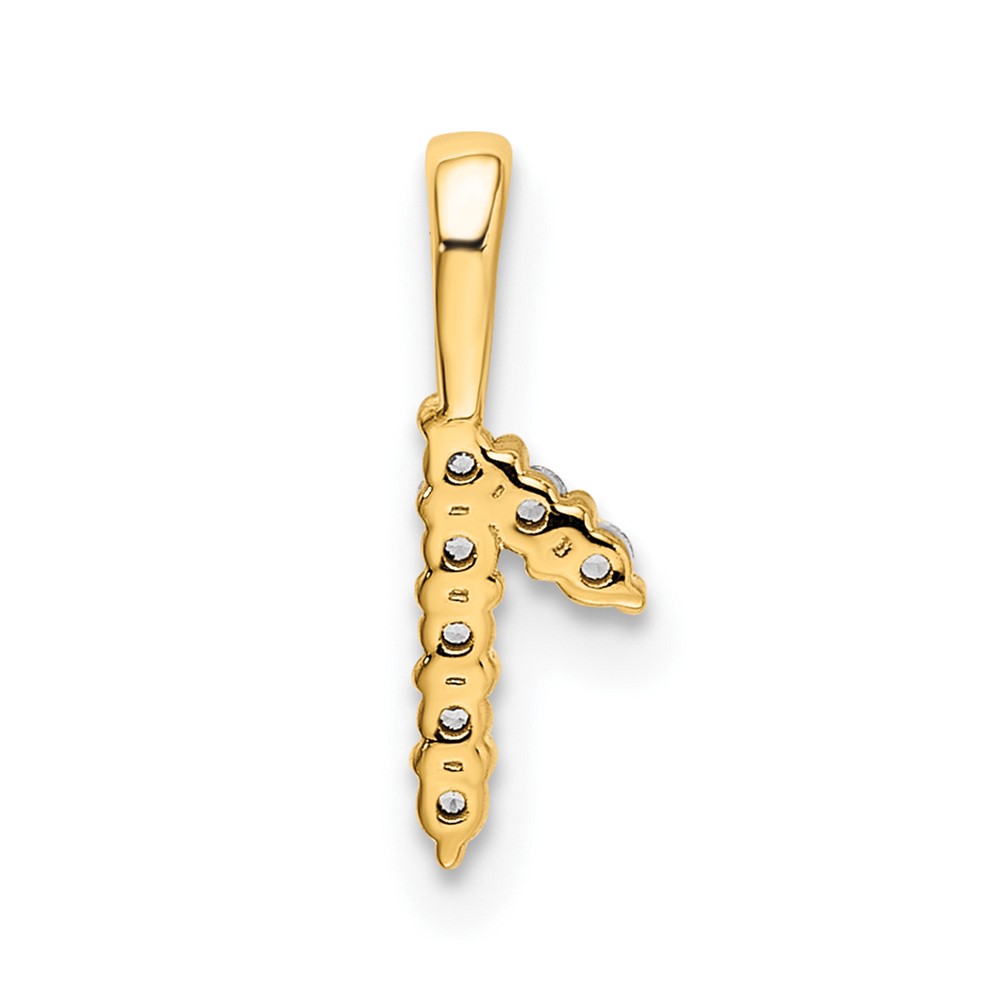 14K Diamond Number 1 Pendant (PM8369-1-007-YA)
