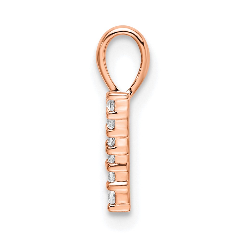 14k Rose Gold Diamond Number 7 Pendant (PM8369-7-009-RA)